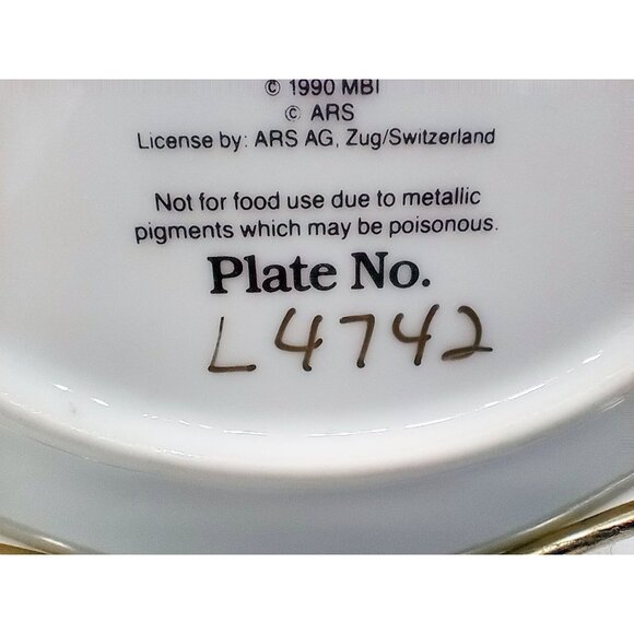 MJ Hummel Budding Scholars Plate Little Companions Danbury Mint Limited Edition - Picture 12 of 12